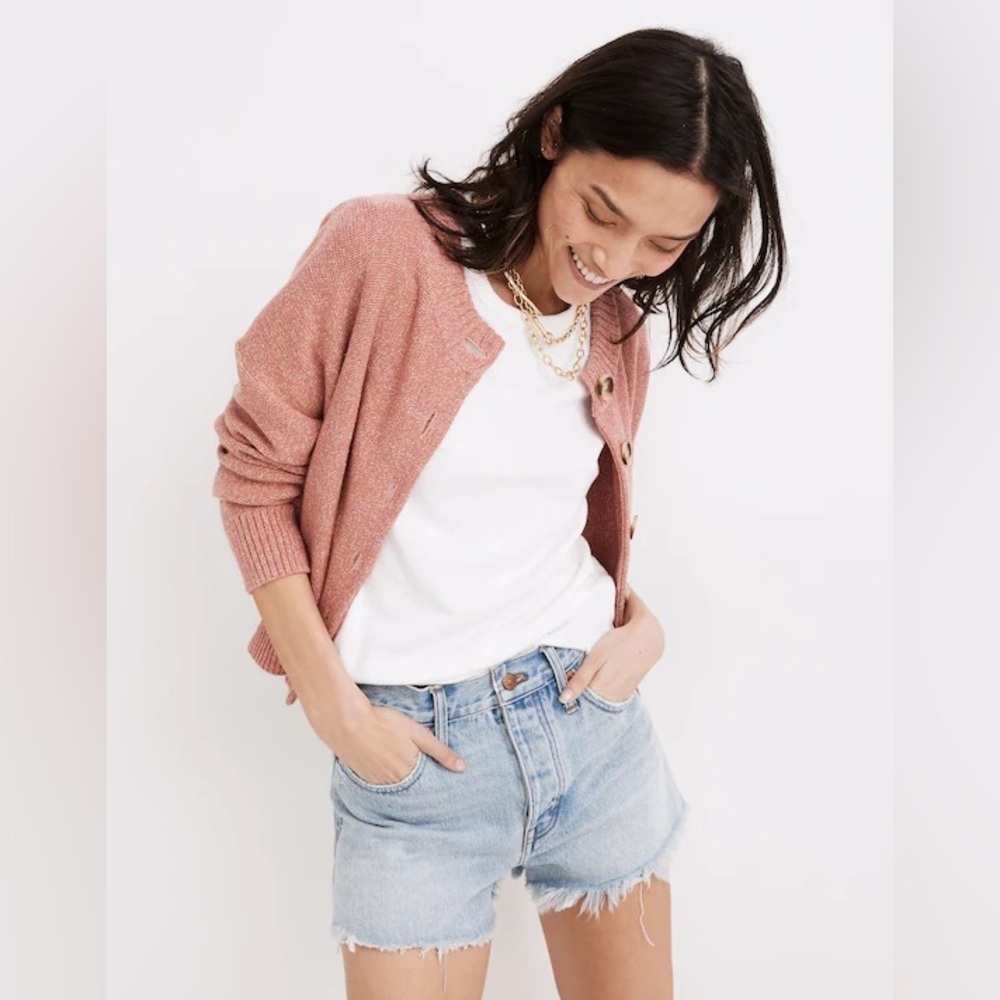 Madewell Relaxed Denim Shorts Cut Off Denim Shorts Raw Hem Size 26